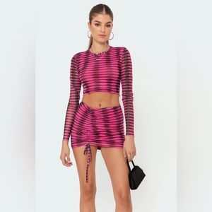 Edikted pink and black matching set